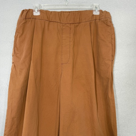 Bershka Women's Extra Wide Leg Pants Brown Size M Oversized Streetwear Boho Cozy - Picture 3 of 5